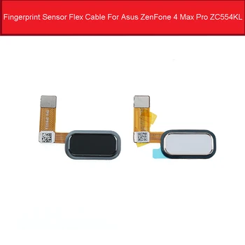 Начало бутон сензор за пръстови отпечатъци гъвкав кабел за Asus ZenFone 4 Max Pro ZC554KL меню четец на пръстови отпечатъци, възстановяване на ключ за резервни части