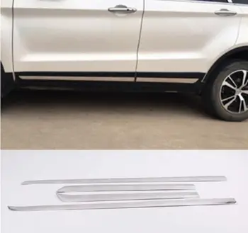 Неръждаема стомана автомобила вратата на купето протектор формоване капак завърши 4 бр. / компл. за Ford Territory 2019 2020