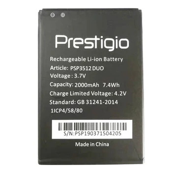 Нов 2000mAh PSP3512 смяна на батерията Baterij за Prestigio Muze B3 PSP3512 DUO PSP3512DUO PSP 3512 мобилен телефон