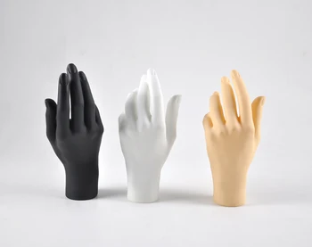 Нов 2019 безплатна доставка на 1 бр женски манекен Ръка на ръка дисплей база дамски ръкавици, бижута модел stand цвят на кожата на лявата ръка гореща