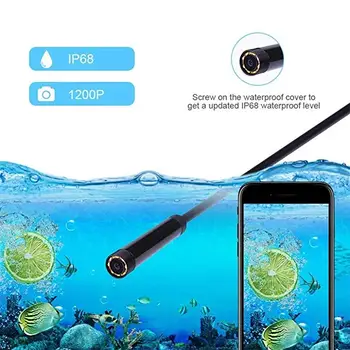 Нов 8.0 mm Endoscope Camera HD 1080P USB Endoscope с 8 LED 1/2/5M кабел водоустойчив проверки бороскоп за Android PC