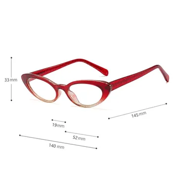 Нов crystal Котешко око очила рамки за жени модната марка секси малки обли очила, рамки за очила, прозрачни лещи слънчеви очила Очила