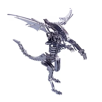 Нов DIY от неръждаема стомана метална пъзел комплект модел събрание занаяти - крилат звяр