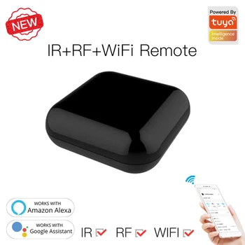 Нов WiFi RF+IR универсално дистанционно за управление на RF Appliances на Sasha/Smart Life App Voice Control работа с Алекса Google Home