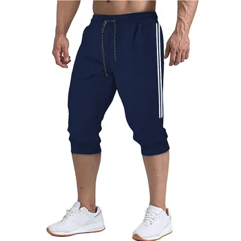 Нов висок клас slim fit Културизъм мъжка мода, без лого къси панталони за нови фитнес пътеки спортни панталони, шорти, мъжки-големи размери