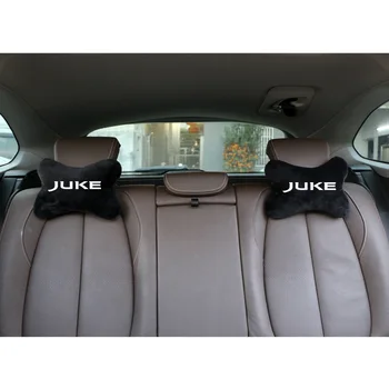Нов дизайн естествена кожа облегалка на автомобила възглавници Лумбална възглавница памук авто възглавница врата за Nissan JUKE Car-Стайлинг