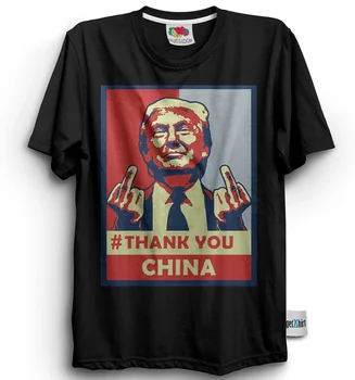 Нов Доналд Тръмп 2020 Thank You Китай Смешни Tee мъжка тениска размер S, 2Xl