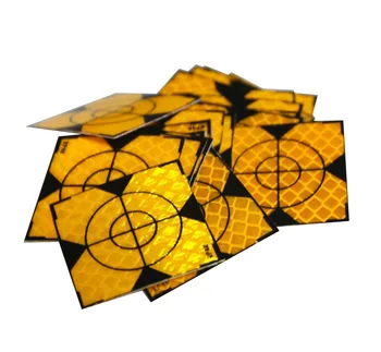 Нов жълт рефлектор лист Светоотражающая лента цел за тахеометра