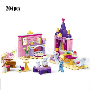 Нов замък на принцеси royal празник набор от градивни блокове модел тухли класически приятели на децата момичета детски играчки за коледни подаръци