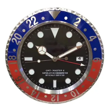 Нов луксозен дизайнерски часовници светещи стенни часовници за дома логото на луксозни метални стенни часовници начало декор на много съвременни Старинни часовници