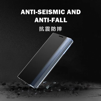 Нов модерен калъф за Xiaomi Mi 10 Pro Case Mi10 Side Smart Clear View Window флип-надолу капачката, за да Xioami 10 Pro кожен калъф за телефон