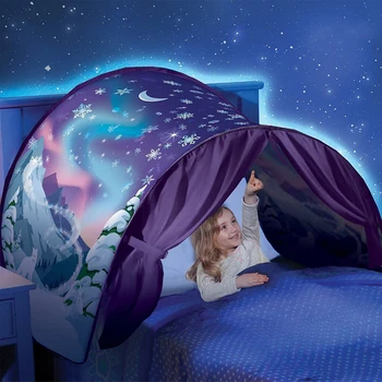 Нов момче деца бебешко легло палатка зима сняг звездното сгъване на палатки на къмпинг открит палатка фантазия сън