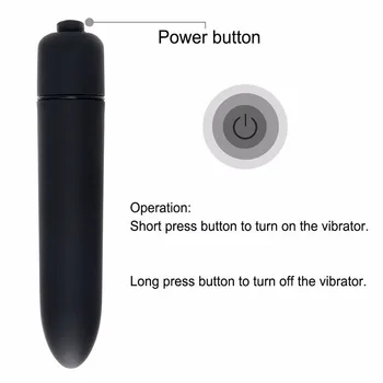 Нов мощен мини-куршум вибратор анален вибратор вибратори за жени вагината, клитора масаж на G Spot вибратори за възрастни играчка-30