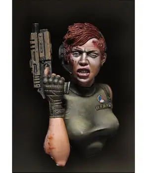 Нов Несглобено 1/10 The woman soldier Contakt BUST Resin Kit САМ Toys Unpainted resin model