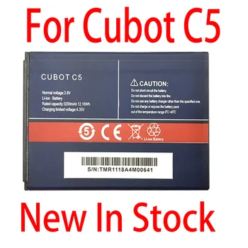 Нов оригинален 3200mAh C5 батерия за Cubot C5 високо качество +номер за проследяване