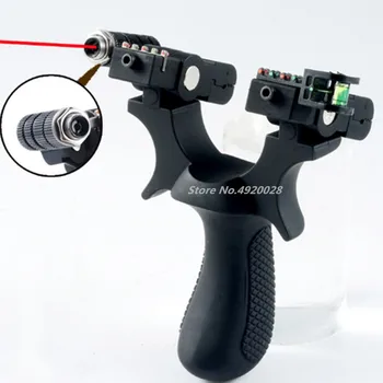 Нов открит лов смола прашка лазерен мерник на точността на стрелба с ластик възрастни прашка стрелба конкурса 2019