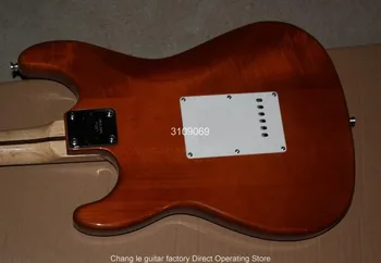 Нов палисандровый лешояд 6 струни floyd rose tremolo Burl pattern natural satinwood body електрическа китара