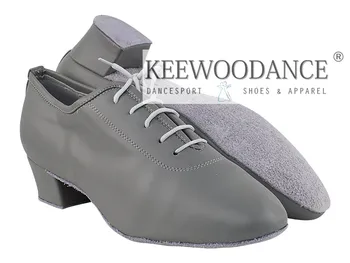 Нов пистолет сив латински социален танц на обувки качеството мъжки продажба люлка танго танцови обувки вечерни обувки сватбени обувки безплатна доставка