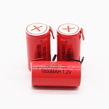 Нова SC battery subc акумулаторна батерия подмяна на nicd батерии 1.2 v батерията е 1800 mah-power bank