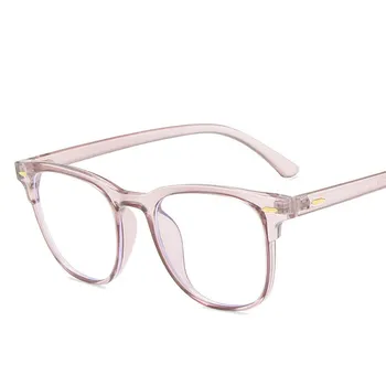 Нова анти-синя светлина мода старомодни кръгли очила рамка жени очила, оптични пластмасови прозрачни лещи за късогледство очила за мъже