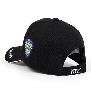 Нова бейзболна шапка с бродирани букви NYPD outdoor hip hop visor caps регулируема модерна шапка за голф мъже и жени, разнообразни шапки