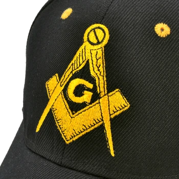 нова бродерия масонская бейзболна шапка на мъжете масонски символ G тамплиер масонството шапка на Мъже, Жени възстановяване на предишното положение шапки