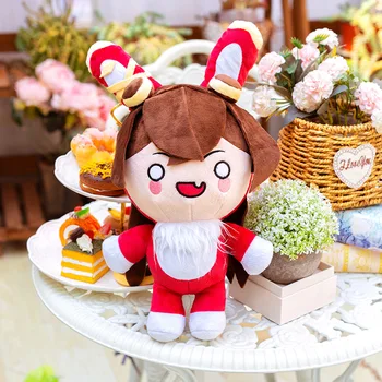 Нова игра Genshin Impact Кехлибар сладък заек ухото кукла плюшени, меки играчки 40 см Аниме cosplay карикатура въздушна възглавница за Коледа, подарък за рожден Ден 40 см