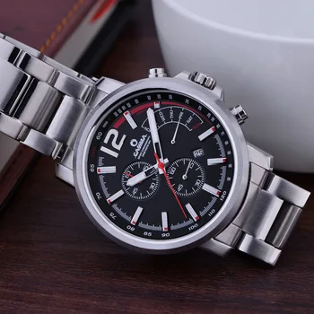 Нова луксозна марка CASIMA часовници мъжки ежедневни функция чар хронограф Кварцов ръчен часовник водоустойчив светещи Reloj Hombre