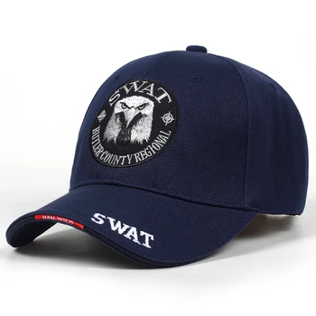 Нова марка на мъжете Орел тактически SWAT бейзболна шапка армия възстановяване на предишното положение Hat памук кости регулируема мъжки открит на Военно-Морския Флот на САЩ за възстановяване на предишното положение Cap Gorras