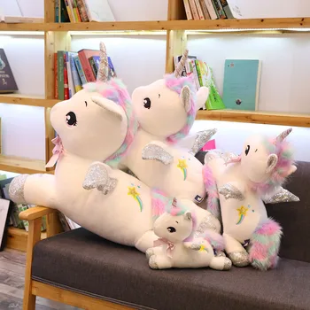 Нова мечта плюшен Еднорог играчка е детска играчка, разтегателен възглавница въздушна Възглавница въздушна възглавница за Коледен подарък декорация на дома