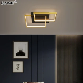 Нова модерна led полилей с дистанционно управление за спални хол трапезария кухня продуктова лампи за вътрешно осветление Dimmable