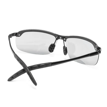 Нови горещи фотохромичните слънчеви очила Мъже, Жени polarized на открито спортни слънчеви очила с UV400 метална рамка полу-дограма Gafas