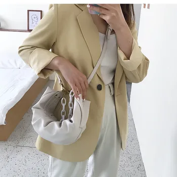 Нови дебели вериги дизайн изкуствена кожа Crossbody чанта за жени 2020 малък Messenger Bag дамски самоличността на ръка чанта