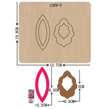 Нови дървени печати за scrapbooking C-269-5 режещи удари