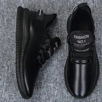 Нови Маратонки Мъжки Ежедневни Обувки, Мъжки Лек Дишащ Черен Мъжки Обувки 2020 Мода Тенис Masculino Zapatos Hombre NanX208