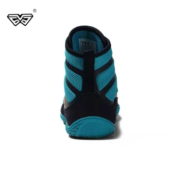 Нови мъжки професионален бокс борцовская обувки гумена подметка дишаща бойни маратонки дантела обучение на бойни ботуши
