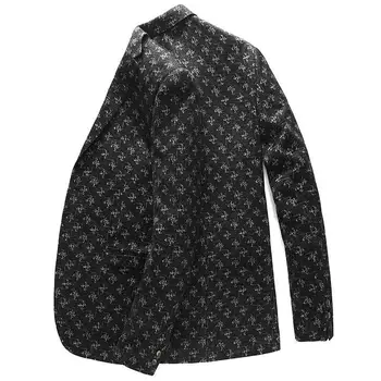 новият пристигането Луксозен мъжки костюм мода чуждо палто однобортный случайни мъжки блейзър високо качество от рипсено Кадифе размер M L XL 2XL 3XL