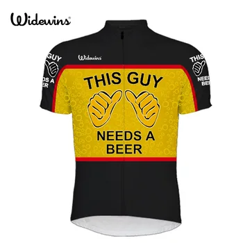 Новият този човек се нуждае от бирата Джърси мотор race Pro Team колоездене Колоездене Джърси мъжете носят дрехи дишаща индивидуален велосипеди