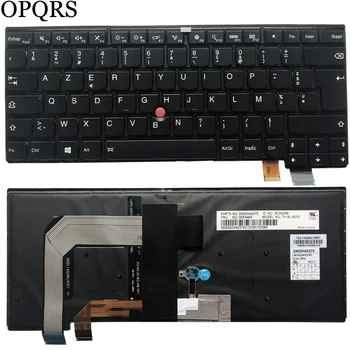 Новият френски клавиатура на лаптоп Lenovo Thinkpad T460S T470s с подсветка FR клавиатура черен
