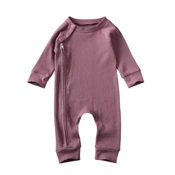 Новороденото бебе Baby Boy Girl Гащеризон Playsuit панталони облекло светкавица с дълъг ръкав 3-24 м гащеризон 2020 маркова новост цели облекло