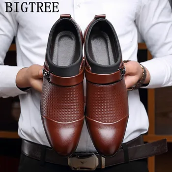 Оксфорд Обувки За Мъже Мокасини Приплъзване На Мъжете Рокля Обувки Бизнес Обувки Zapatos De Hombre De Vestir Официална Обувки Мъжете Sapato Social