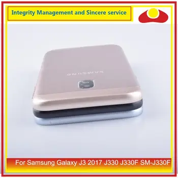 Оригинал за Samsung Galaxy J3 2017 J330 J330F SM-J330f корпус на отделението за батерията задната част на задния капак на корпуса на корпуса J330 замяна