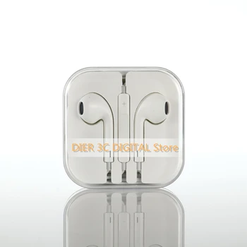 Оригинален Apple Earpods 3,5 мм plug и светкавица конектор за слушалки в ушите Спорт кабелни слушалки за iPhone 6 6S 7 8 XS / 11 / iPad