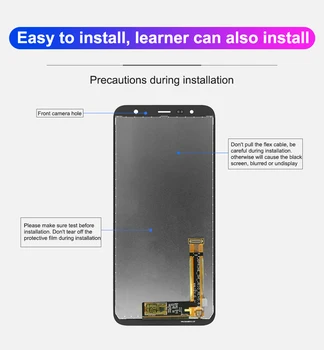 Оригинален Samsung Samsung Galaxy J6 + J610 J610F J610FN LCD дисплей със сензорен екран за сглобяване дигитайзер за Samsung J6 Plus