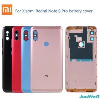 Оригинален корпус калъф за Xiaomi Redmi Note 6 Pro задната част на кутията на батерията резервни части калъф за Redmi Note6 pro