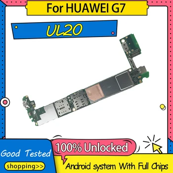 оригинален отключена за дънната платка HUAWEI G7 UL20, работна логическа такса за дънната платка HUAWEI G7 с пълни чипове