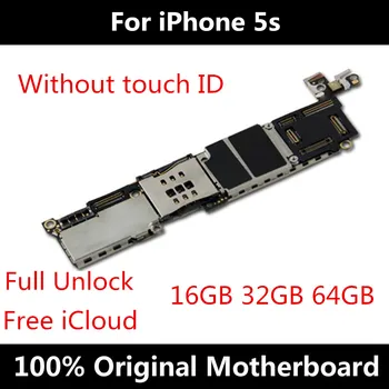 оригинална отключване на дънната платка за iPhone 5S Motherobard Free iCloud за iPhone 5S Mainboard Logic Board IOS, инсталиран