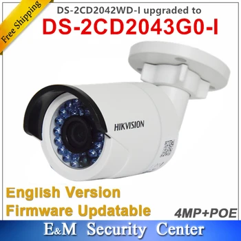 Оригиналната английска версия на Hikvision 4Mp DS-2CD2042WD-I актуализиран до DS-2CD2043G0-I 4Mp bullet POE IR camera