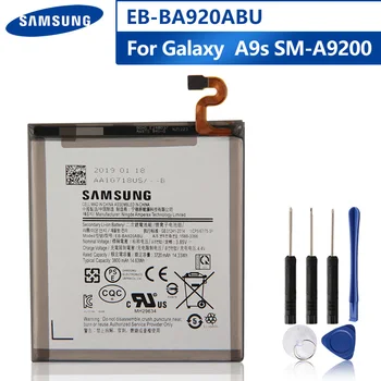 Оригиналната смяна на батерията на телефона EB-BA920ABU за Samsung Galaxy A9s SM-A9200 A9200 2018 version A9 A920F Battery 3800mAh