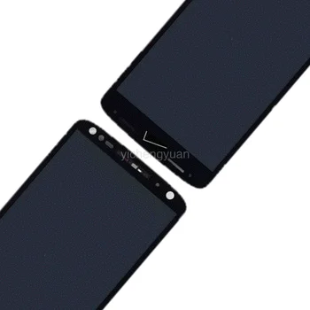 Оригиналът е за Motorola Moto X Force LCD дисплей XT1580 екран със сензорен екран дигитайзер в събирането с рамка AMOLED Burn-Shadow